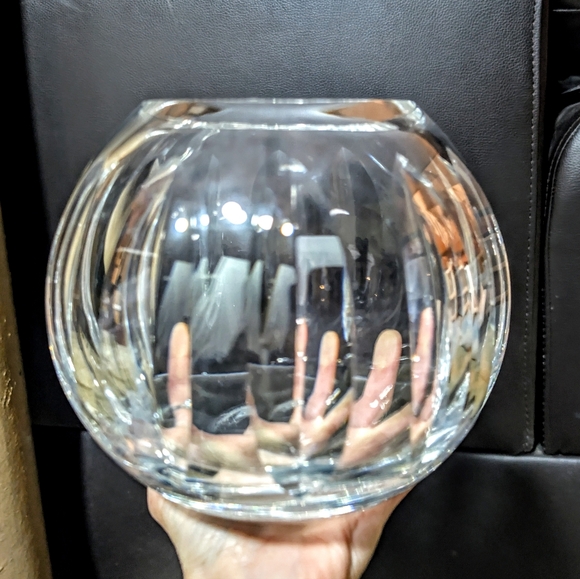 Large Vintage Hand-Cut Lead Crystal 7 Inch Rose Bowl Made in Poland - Picture 2 of 10